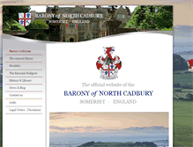 Tablet Screenshot of baronyofnorthcadbury.com
